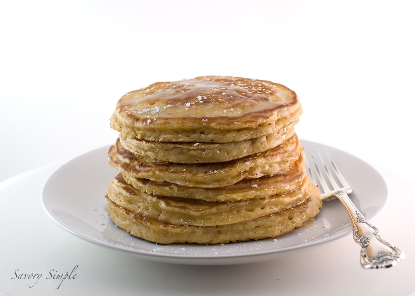 Eggnog Pancakes ~ Savory Simple Eggnog Pancakes ~ Savory Simple