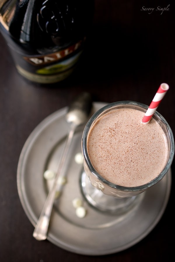 Nutella Irish Cream Milkshake - Savory Simple