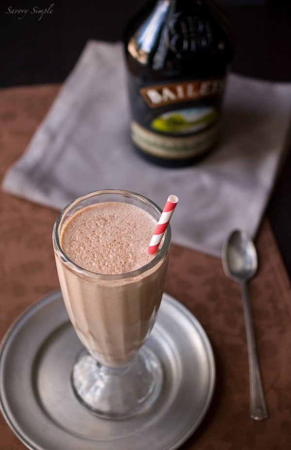 Nutella Irish Cream Milkshake ~ Savory Simple ~ www.savorysimple.net Nutella Irish Cream Milkshake ~ Savory Simple ~ www.savorysimple.net
