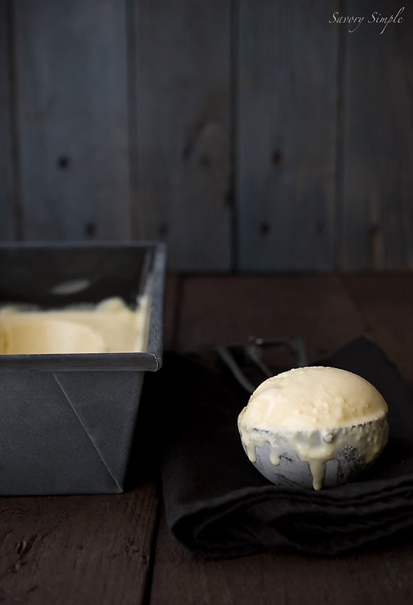 Malted Condensed Milk Ice Cream ~ Savory Simple