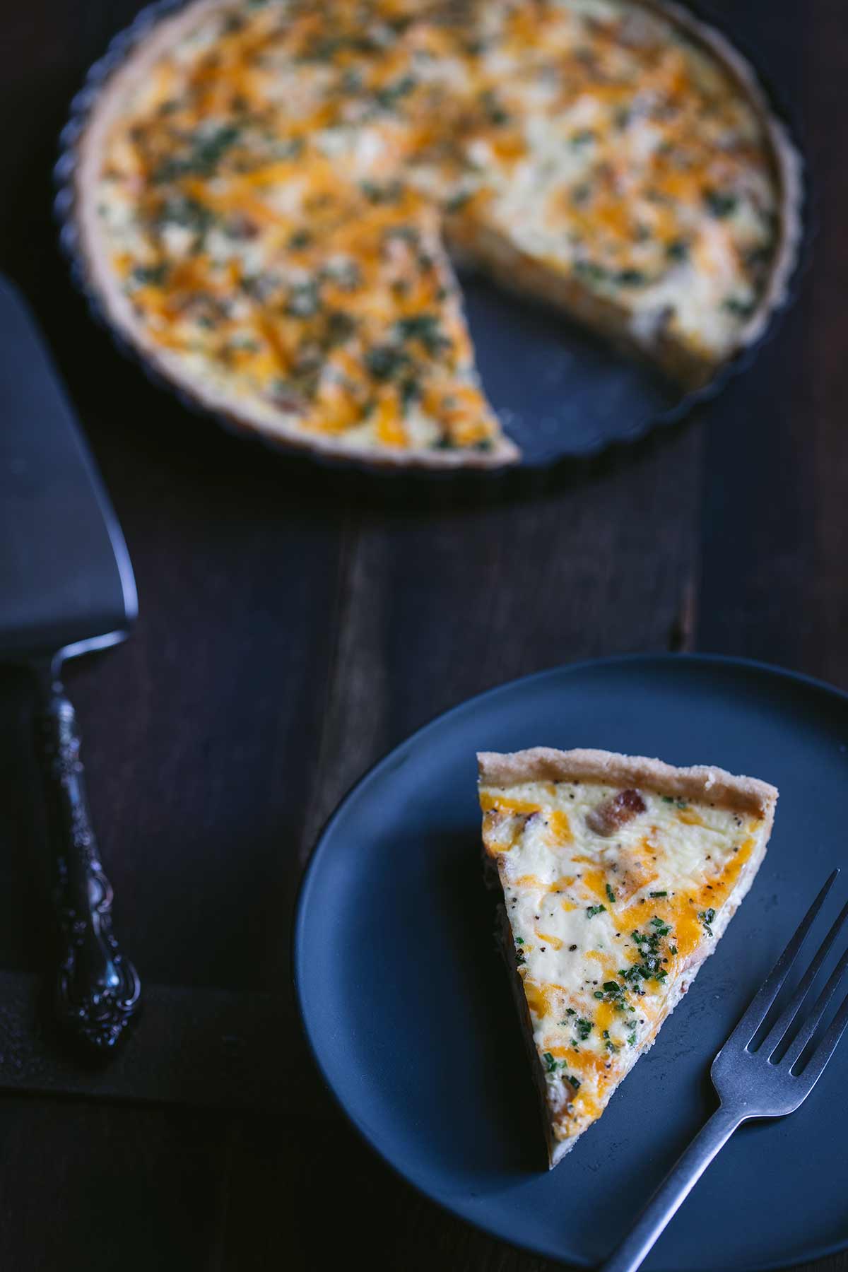 Bacon, Egg and Cheese Quiche Easy Quiche Recipe - Savory Simple