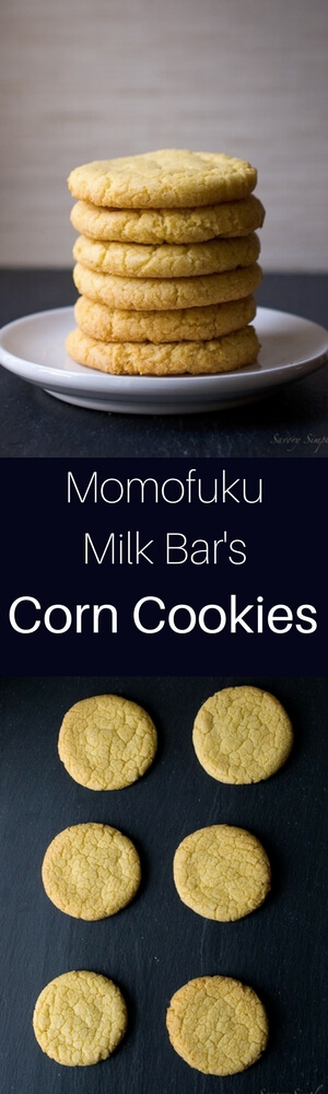 Momofuku Milk Bar Corn Cookies are simply amazing. Think sweet corn muffin cookies.