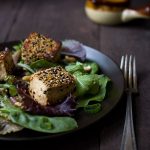 sesame-crusted-tofu-salad-spicy-peanut-dressing