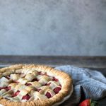 A photo of strawberry pie
