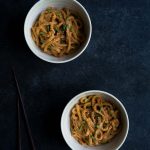 Short on time? These Spicy Cashew Butter Udon Noodles come together in 10 minutes! Get the recipe from Savory Simple.