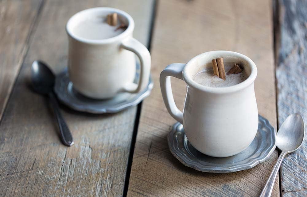 A photo of the finished drink, a perfect warm christmas cocktail! 