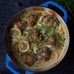 Crispy Baked Chicken Thighs with Lemon and Garlic