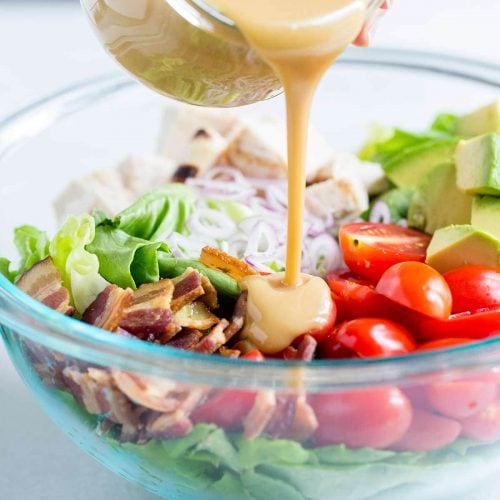fall salad with honey mustard dressing Fall Farro Salad Recipe with Squash