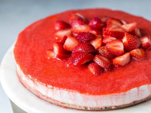 Strawberry No-Bake Cheesecake
