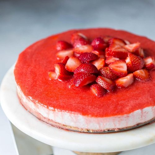 Strawberry No-Bake Cheesecake