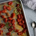 Oven roasted grape tomatoes