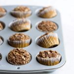 Pumpkin muffins with streusel topping
