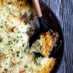 Shepherds pie with a scoop removed