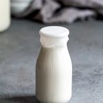 What is half-and-half: a glass bottle of cream