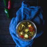 Pickled Jalapeños Recipe in a mason jar